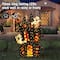 Glitzhome® 61.75"H Lighted Halloween 2D Haunted House Outdoor Decor